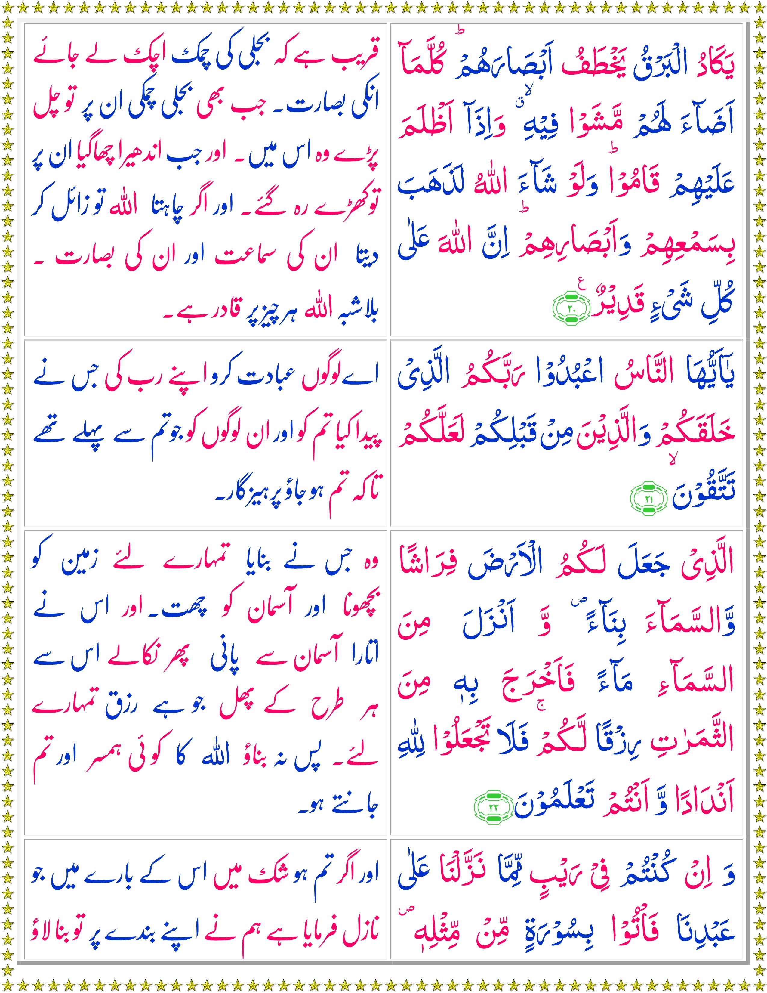 Surah Al Baqarah Urdu Page 2 Of 10 Quran O Sunnat Images And Photos 