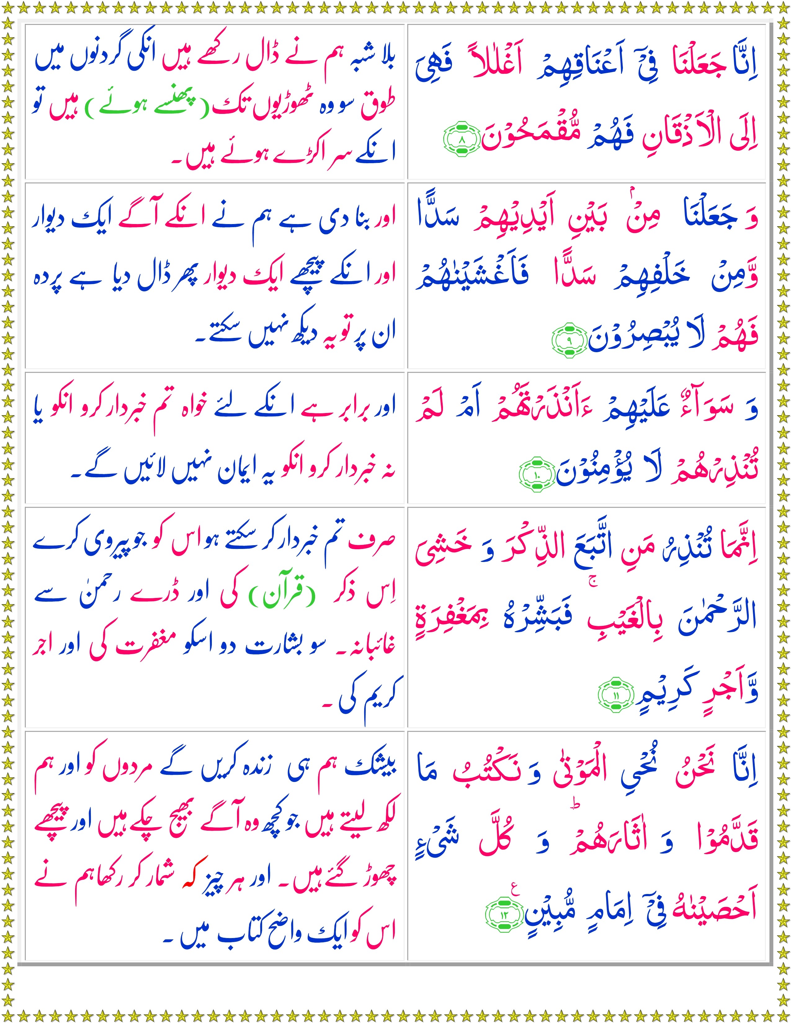 Online Quran Reading Surah Yasin Urdu Quran O Sunnat